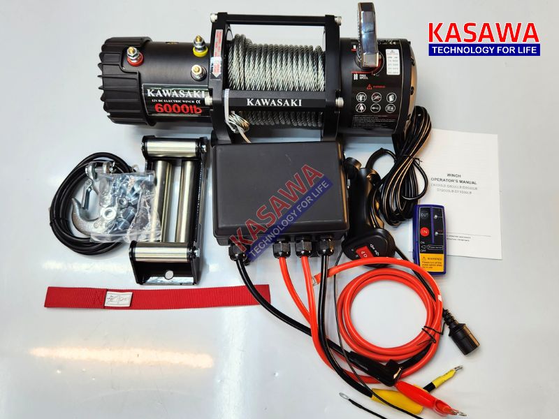 Tời điện kéo ngang 6000Lbs Kawasaki