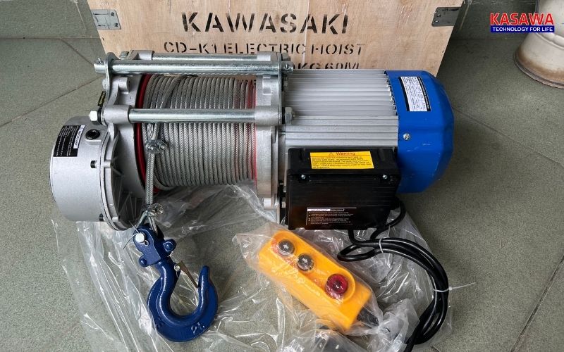 Tời điện xây dựng Kawasaki CDK1 500/1000 100m 220v (30/15 m/phút)