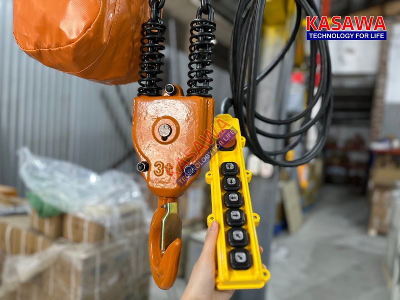 Do phanh của pa lăng xích điện không ăn