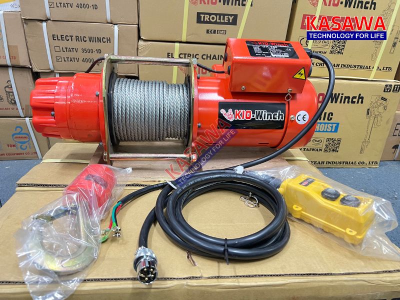 Tời điện chân đế 500kg GH-500 Kio Winch tốc độ nhanh