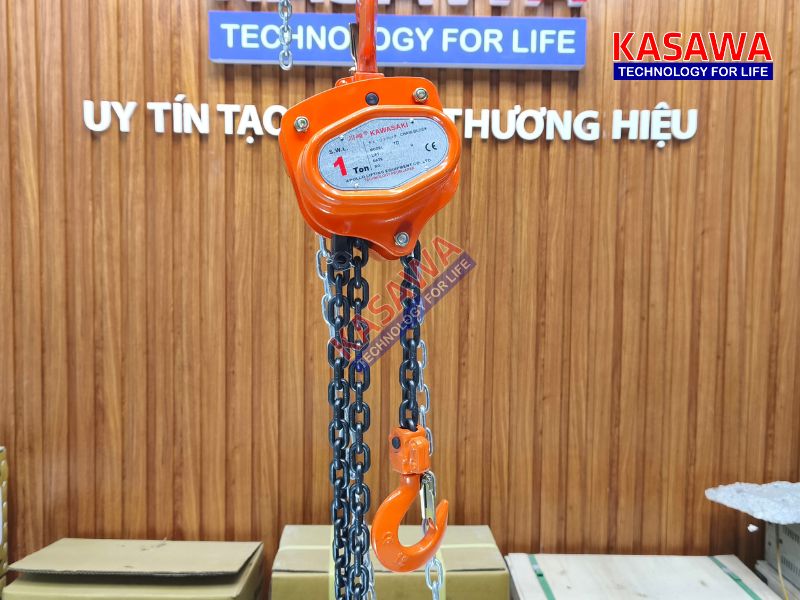 Pa lăng xích sử dụng lực tay để hoạt động