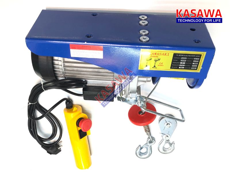 Tời điện được hoạt động với nguyên lý dùng lực đóng phanh của máy