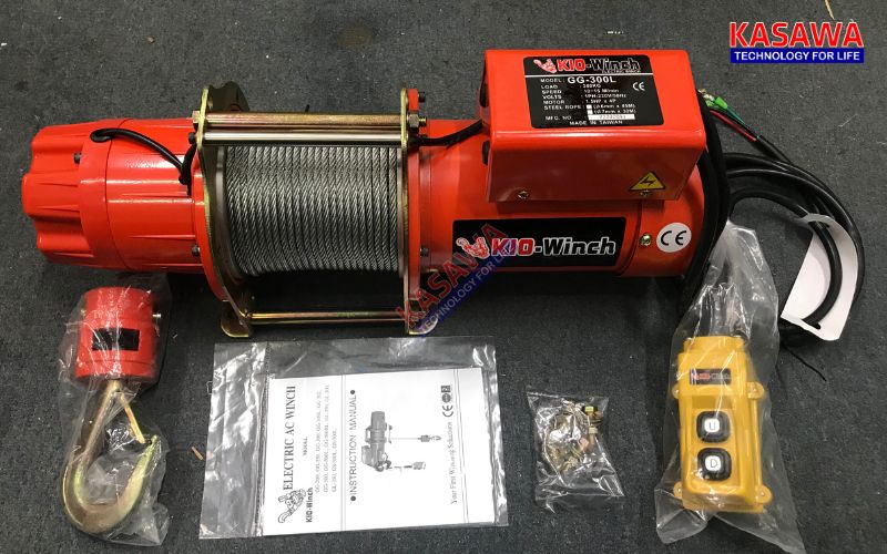 Tời điện cao cấp GG-300L Kio Winch nhập khẩu trực tiếp từ Đài Loan