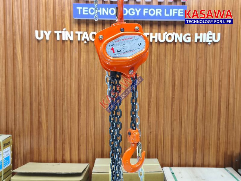 Pa lăng xích kéo tay 1 tấn