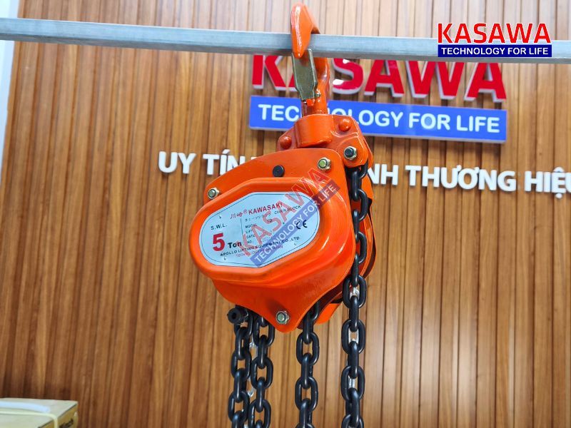 Ảnh thực tế pa lăng xích kéo tay kawasaki