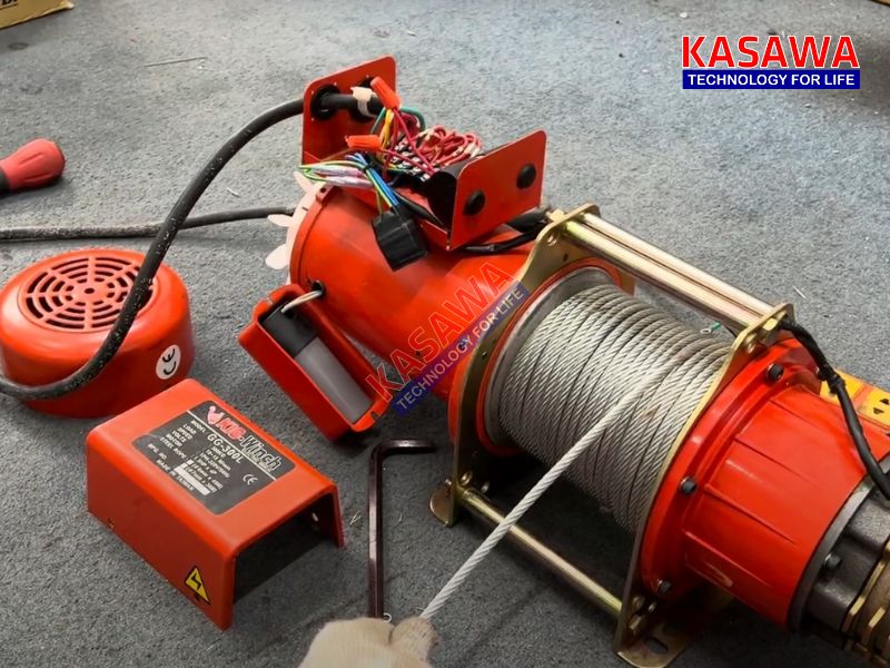 Lỗi dây cáp bị quấn lồng lên nhau