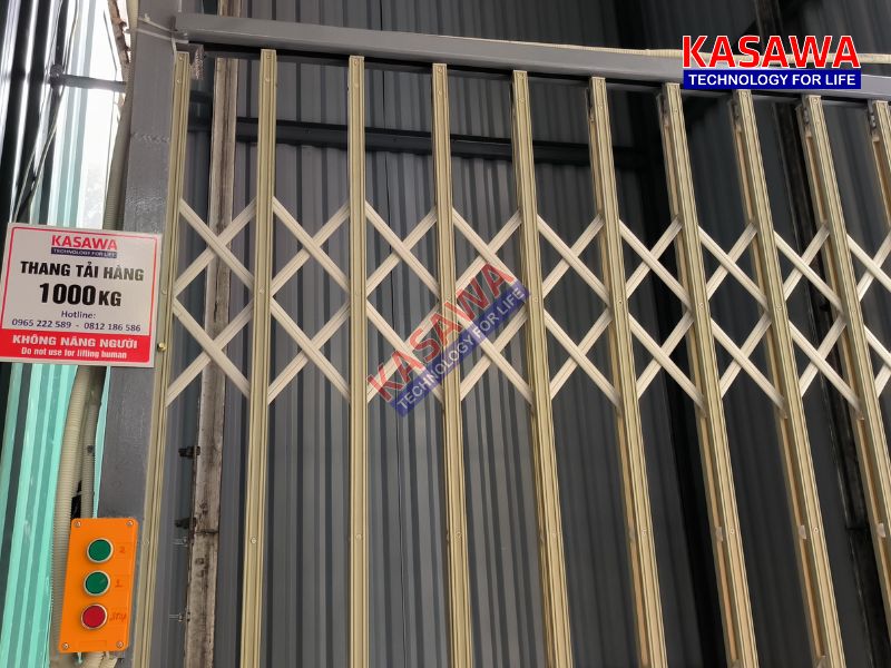 Thang tời hàng tải trọng 1 tấn