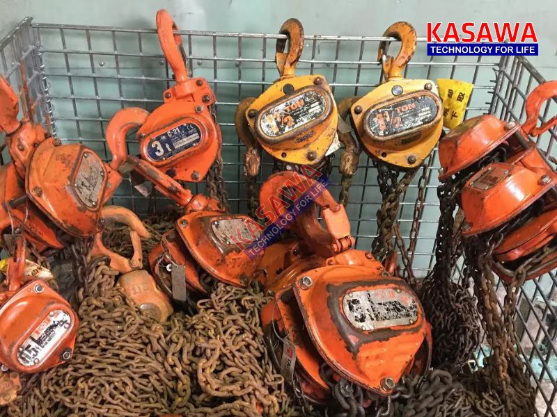 Pa lăng xích kéo tay cũ