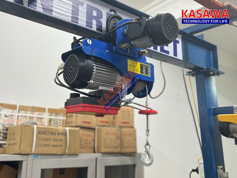 Tời điện mini HR200 kawasaki tích hợp điều khiển từ xa