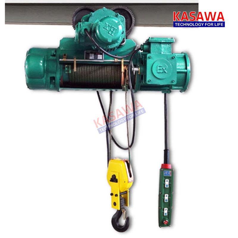 Pa lăng cáp điện chống cháy nổ 10 tấn BCD Kawasaki