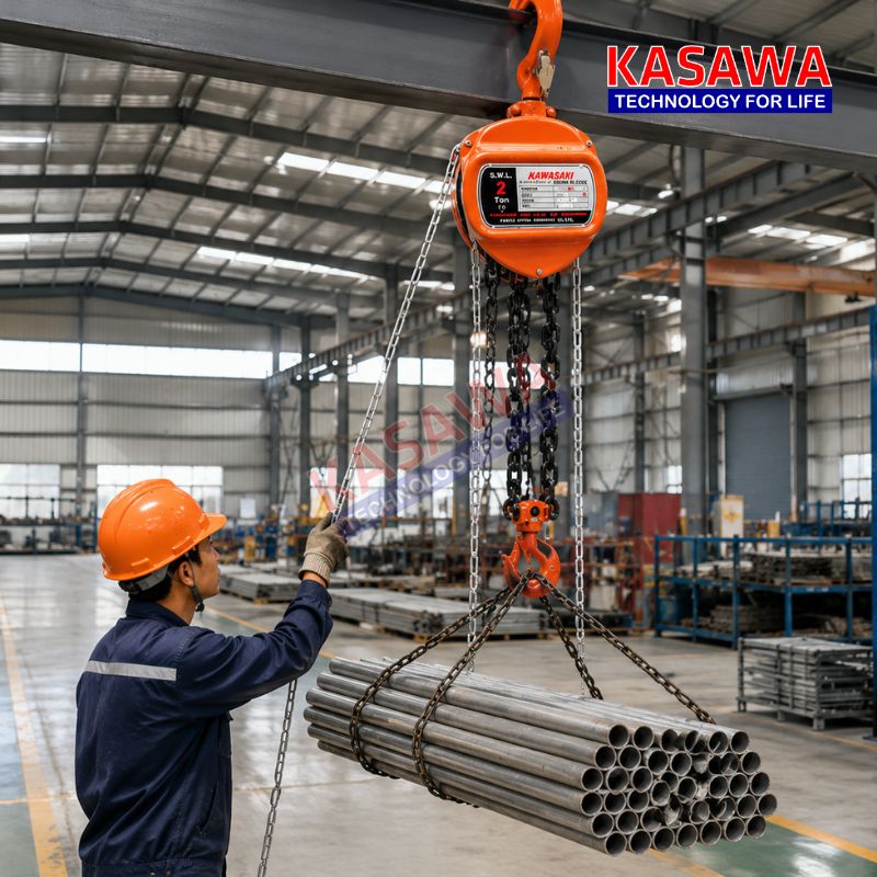 Dùng trong nhà máy để nâng các vật liệu