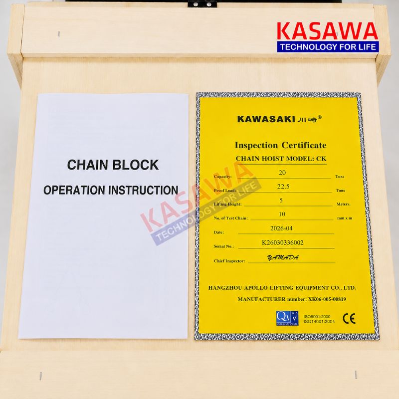 Pa lăng đạt tiêu chuẩn ISO 9001:2000