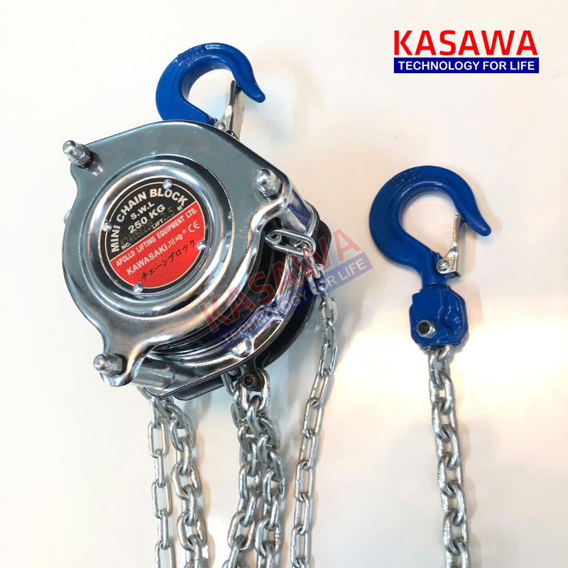 pa lăng xích kéo tay mini 200kg - 250kg Kawasaki
