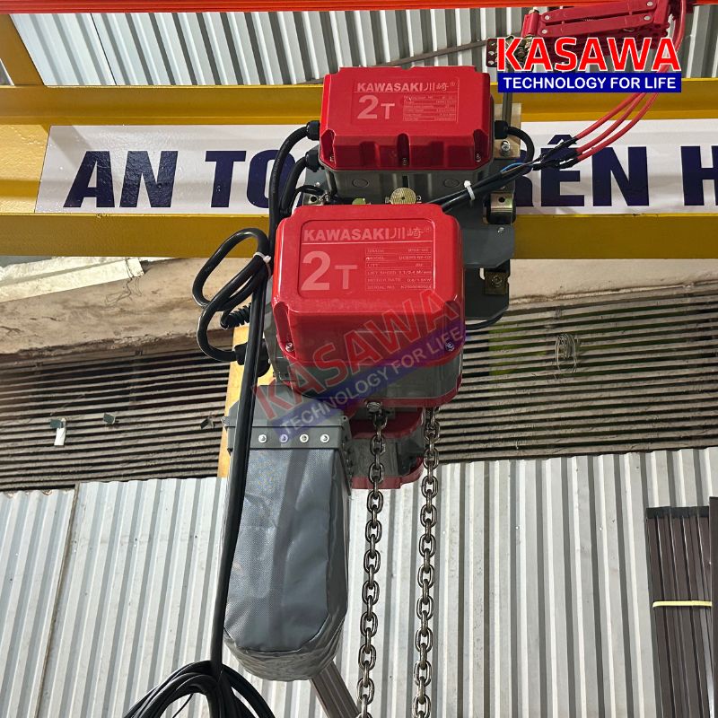 Động cơ pa lăng xích điện Kawasaki DCER3 02-02 (di chuyển)