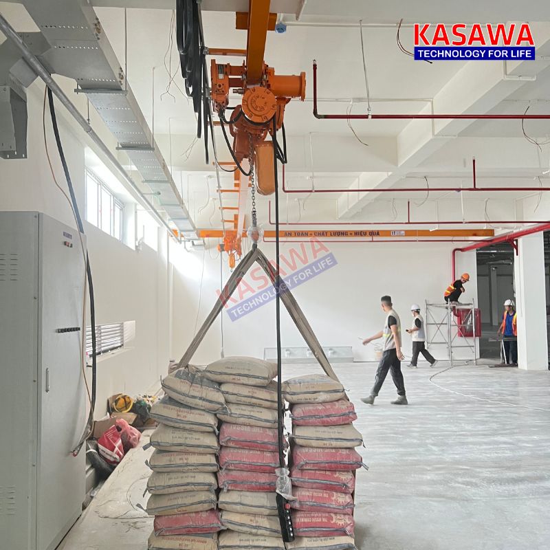 Pa lăng phòng nổ được ứng dụng trong nhà máy sản xuất xi măng