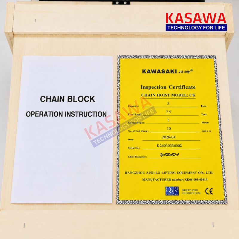 Pa lăng đạt tiêu chuẩn ISO 9001:2000