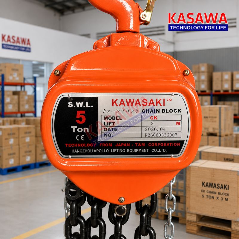 Pa lăng xích kéo tay model CK chính hãng Kawasaki