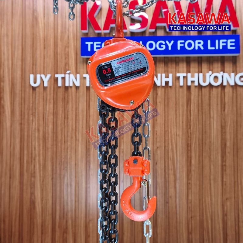 Pa lăng xích kéo tay model CK tải trọng 500kg