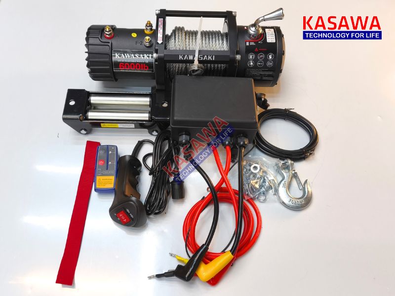 Tời điện 24V 6000lbs Kawasaki