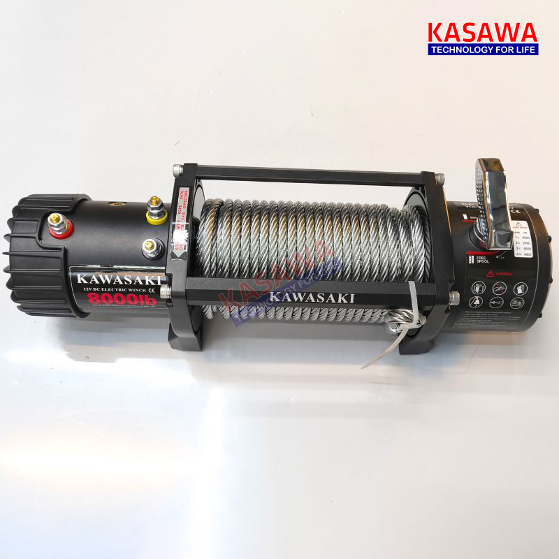 Tời điện 12V 8000lbs có thiết kế nhỏ gọn