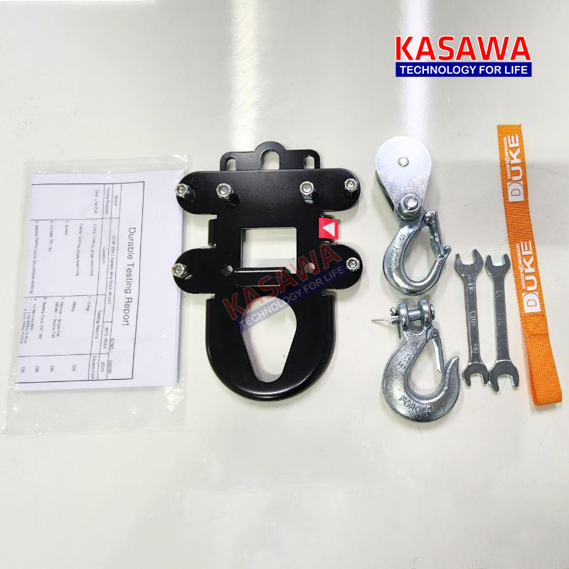 Chân đế, puly và các phụ kiện khác đi kèm