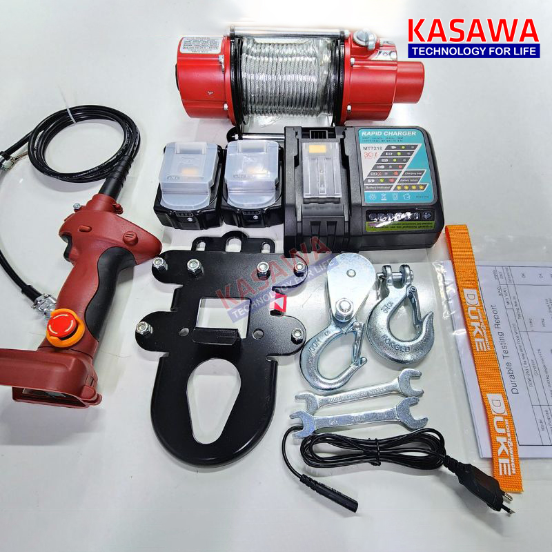 Máy tời đi kèm với các phụ kiện đi kèm