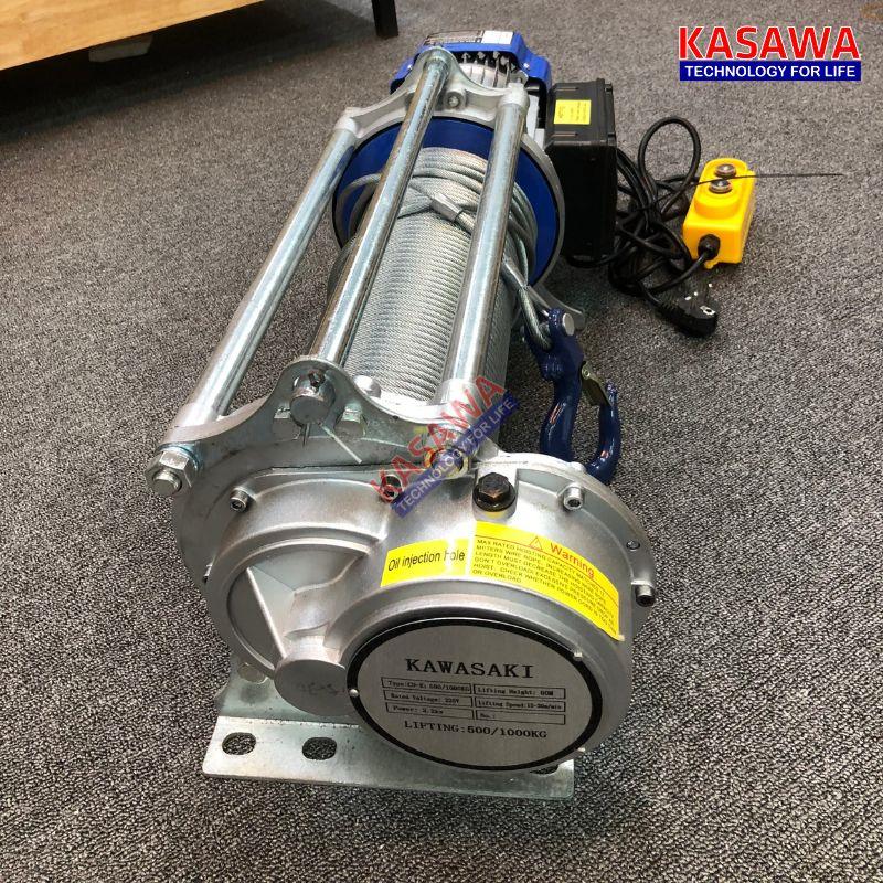 Tời điện sử dụng nguồn điện 220V dễ dàng lắp đặt và sử dụng