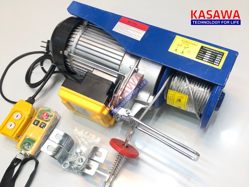 Tời điện mini PA được tích hợp sẵn điều khiển từ xa