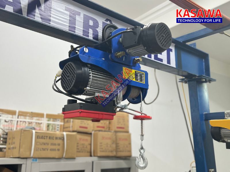 Tời điện di chuyển HR tích hợp sẵn điều khiển từ xa