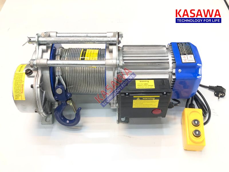 Tời điện Kawasaki thường sử dụng cáp lụa