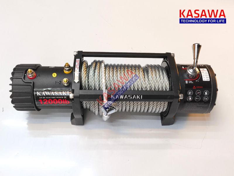 Tời điện 24v 12000lbs Kawasaki
