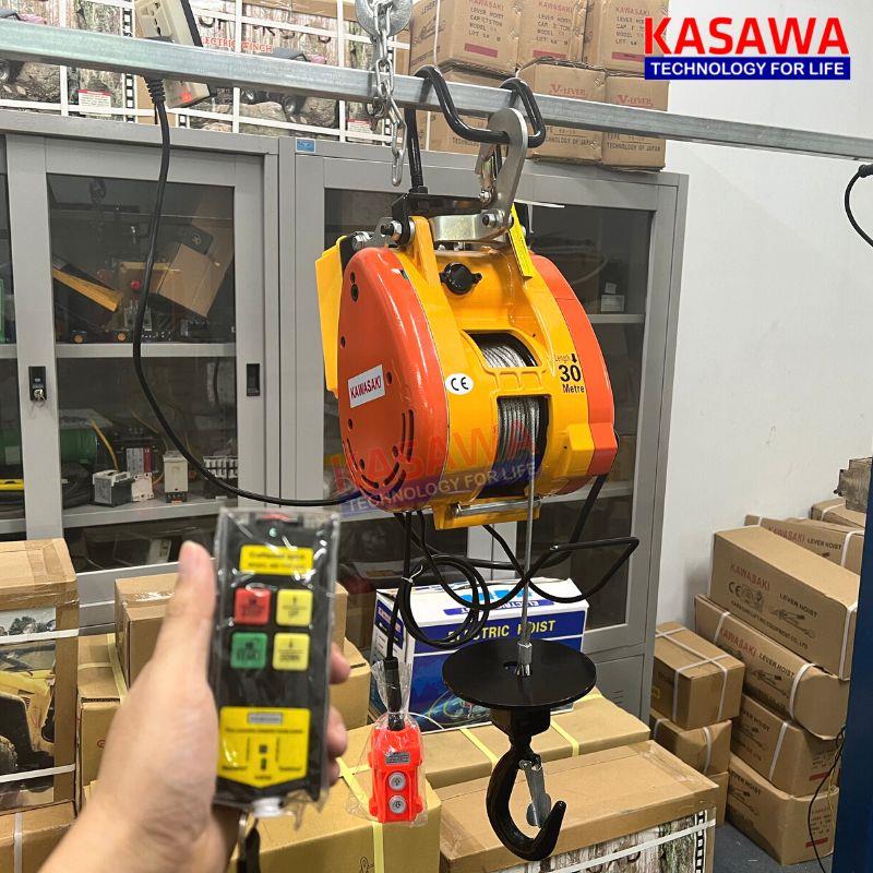 Tời điện treo Kawasaki SK-500 tích hợp điều khiển từ xa