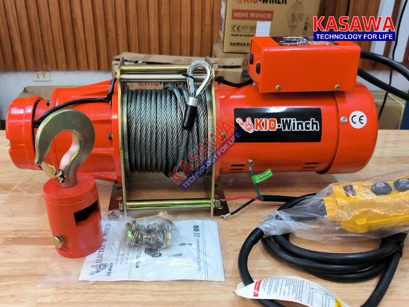Tời kéo mặt đất Kio Winch an toàn cao