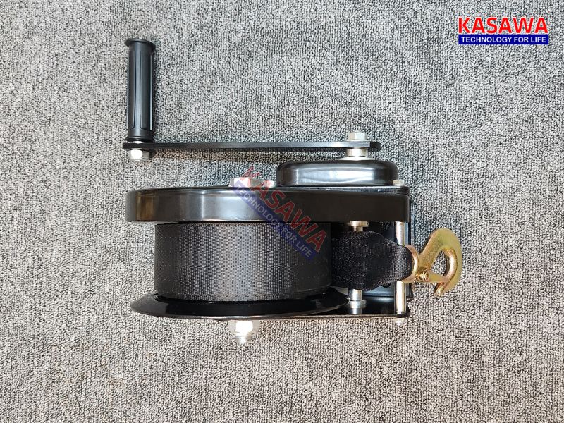 Tời quay tay 1800lbs (800kg) Kawasaki cáp vải