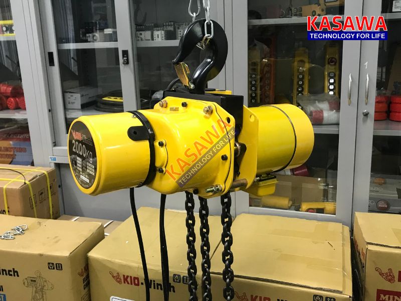 pa lăng xích điện 2 tấn kio winch