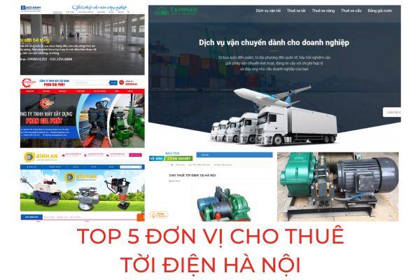 Top 5 đơn vị cho thuê máy tời điện tại Hà Nội